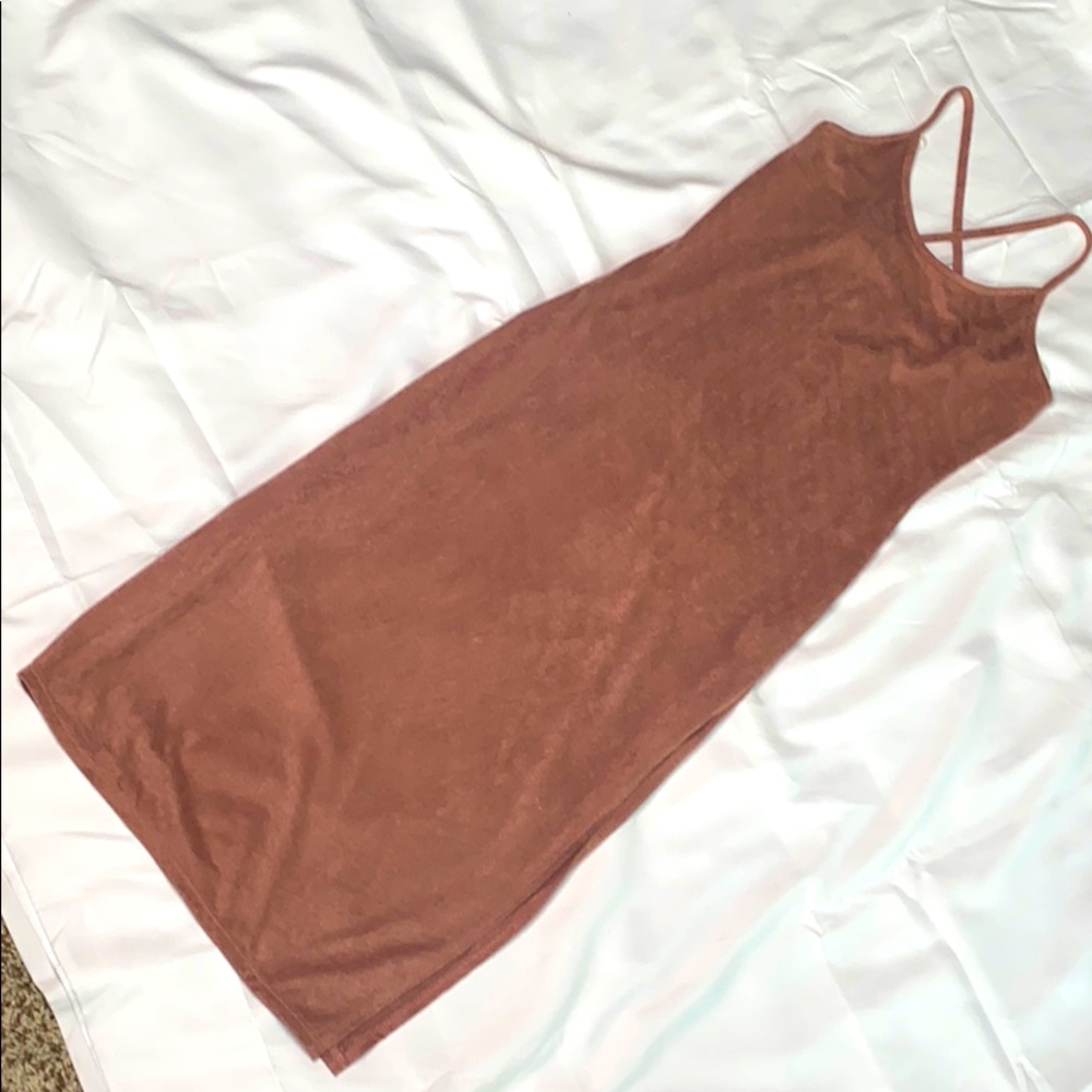 Suede dress